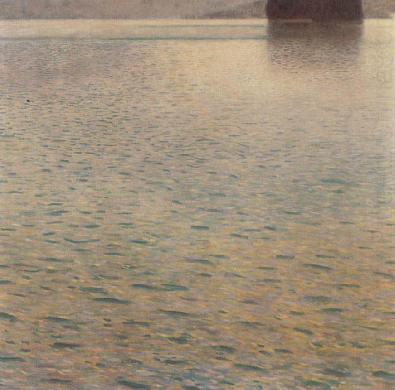Gustav Klimt Island in the Attersee china oil painting image